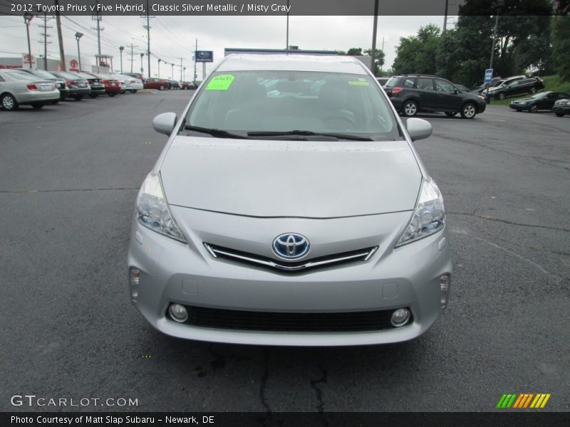 Classic Silver Metallic / Misty Gray 2012 Toyota Prius v Five Hybrid