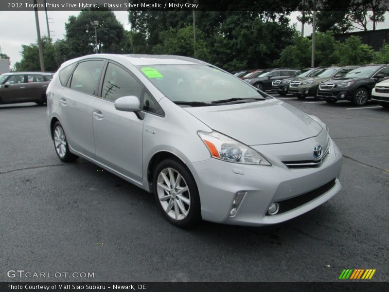 Classic Silver Metallic / Misty Gray 2012 Toyota Prius v Five Hybrid