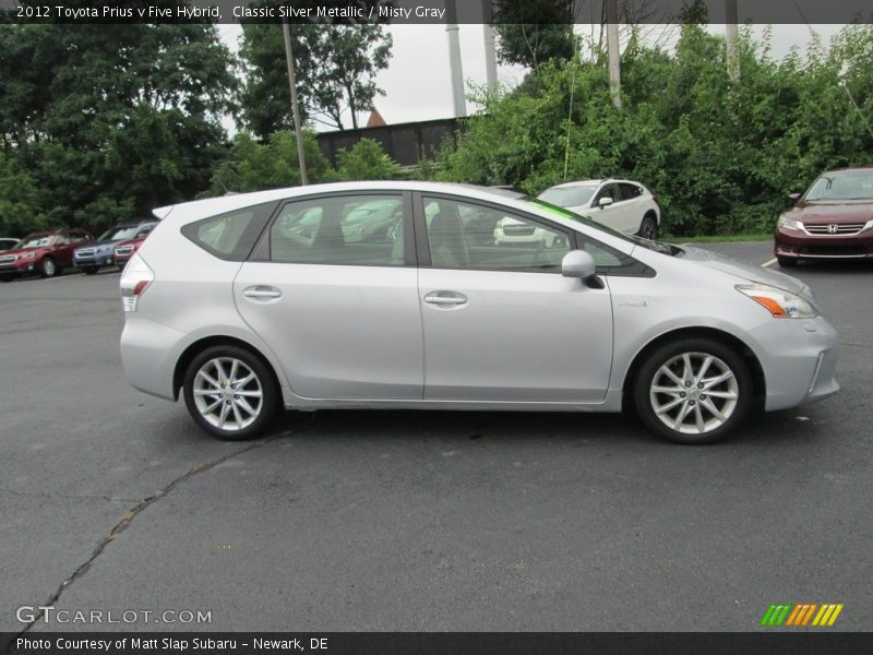 Classic Silver Metallic / Misty Gray 2012 Toyota Prius v Five Hybrid