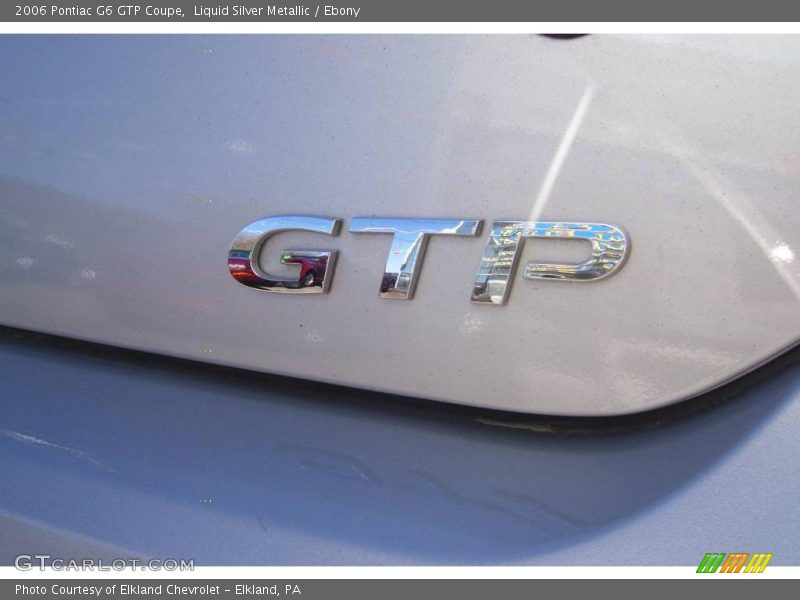 Liquid Silver Metallic / Ebony 2006 Pontiac G6 GTP Coupe