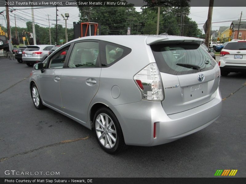 Classic Silver Metallic / Misty Gray 2012 Toyota Prius v Five Hybrid