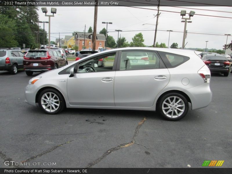 Classic Silver Metallic / Misty Gray 2012 Toyota Prius v Five Hybrid