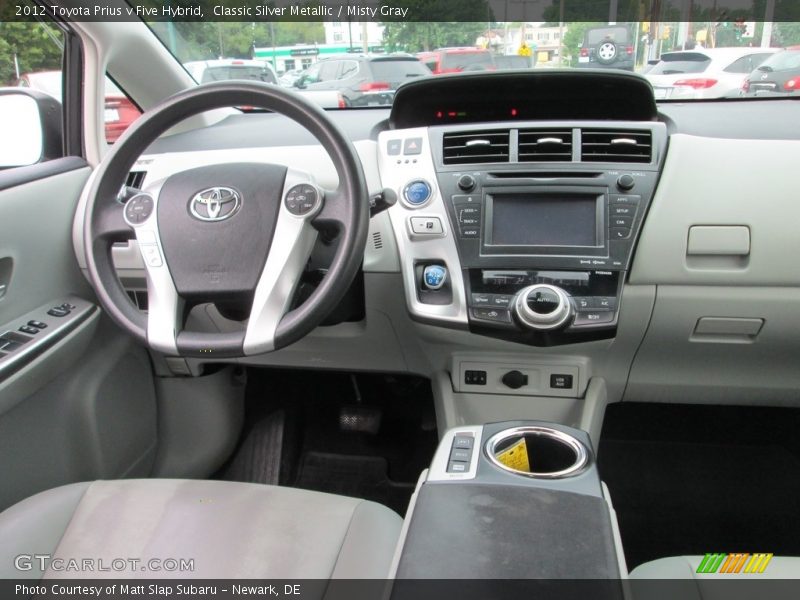 Classic Silver Metallic / Misty Gray 2012 Toyota Prius v Five Hybrid