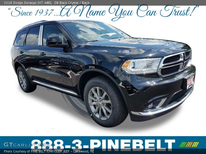 DB Black Crystal / Black 2018 Dodge Durango SXT AWD