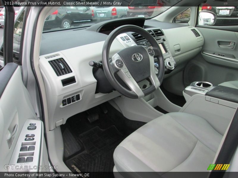 Classic Silver Metallic / Misty Gray 2012 Toyota Prius v Five Hybrid