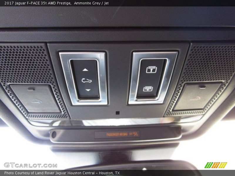 Ammonite Grey / Jet 2017 Jaguar F-PACE 35t AWD Prestige