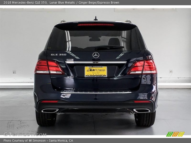 Lunar Blue Metallic / Ginger Beige/Espresso Brown 2018 Mercedes-Benz GLE 350