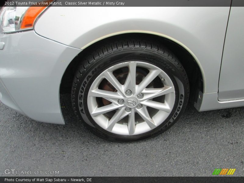 Classic Silver Metallic / Misty Gray 2012 Toyota Prius v Five Hybrid