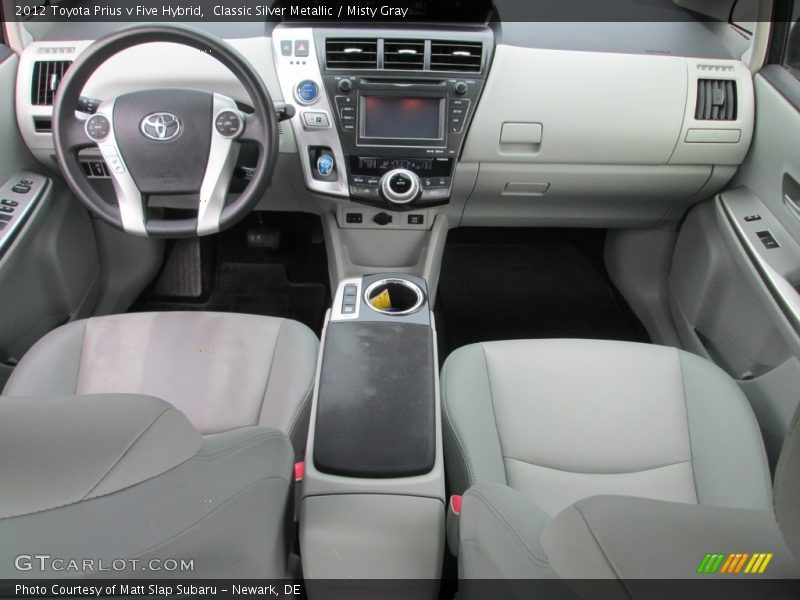 Classic Silver Metallic / Misty Gray 2012 Toyota Prius v Five Hybrid