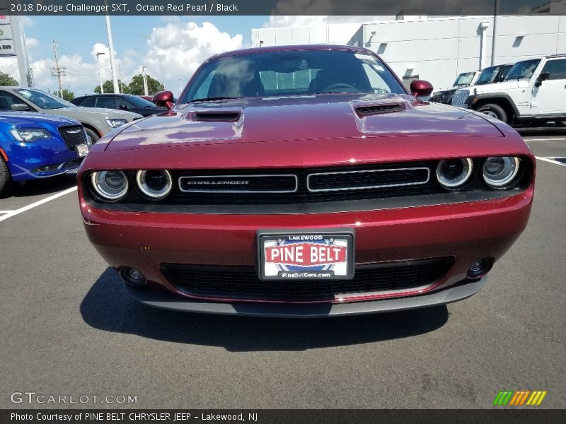 Octane Red Pearl / Black 2018 Dodge Challenger SXT