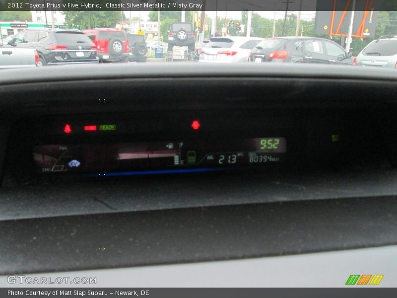 Classic Silver Metallic / Misty Gray 2012 Toyota Prius v Five Hybrid