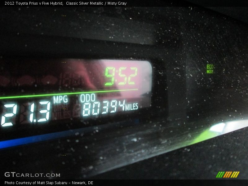 Classic Silver Metallic / Misty Gray 2012 Toyota Prius v Five Hybrid