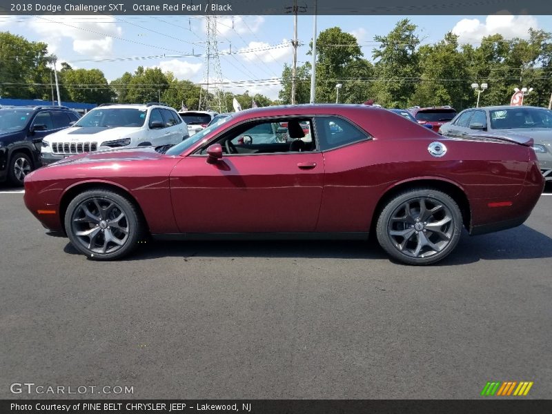 Octane Red Pearl / Black 2018 Dodge Challenger SXT