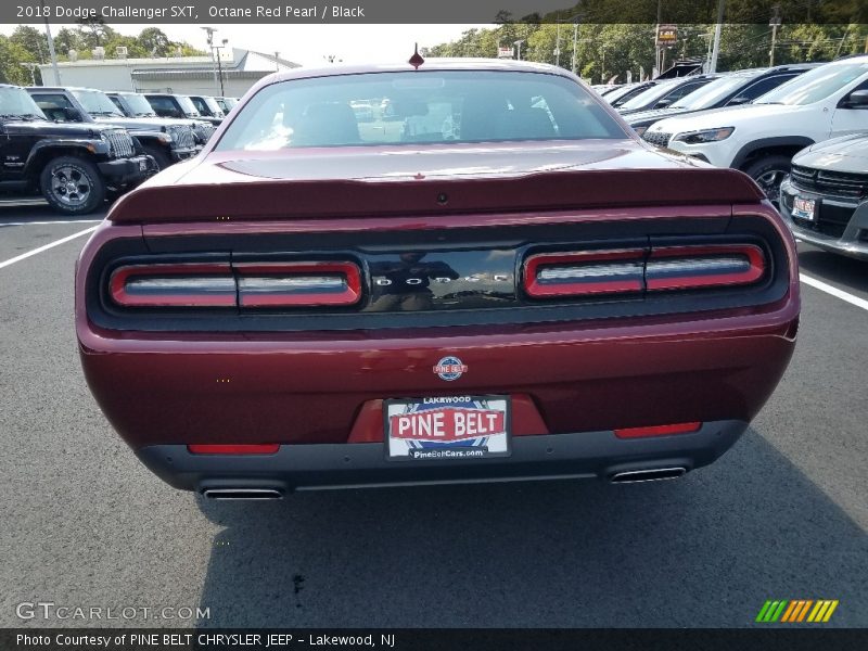 Octane Red Pearl / Black 2018 Dodge Challenger SXT