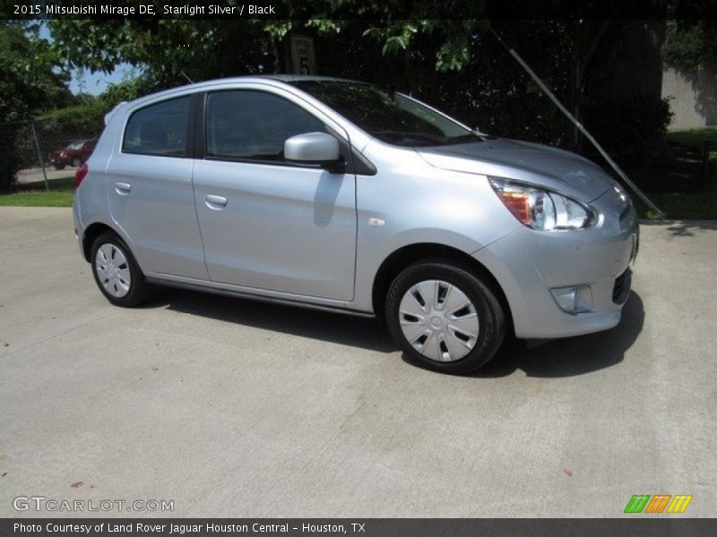 Starlight Silver / Black 2015 Mitsubishi Mirage DE