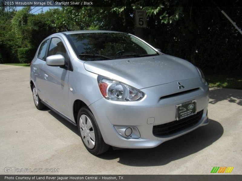 Starlight Silver / Black 2015 Mitsubishi Mirage DE