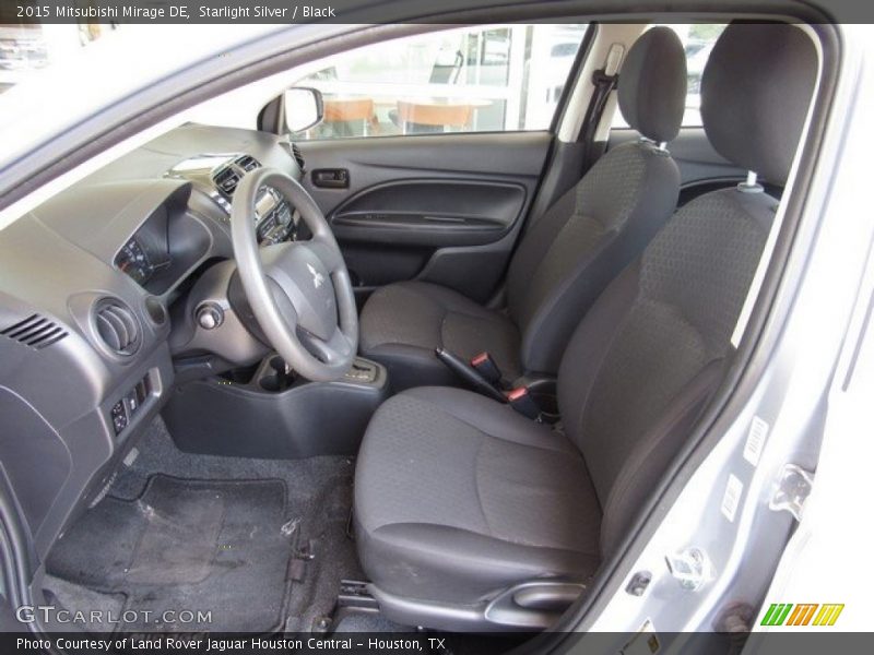 Starlight Silver / Black 2015 Mitsubishi Mirage DE
