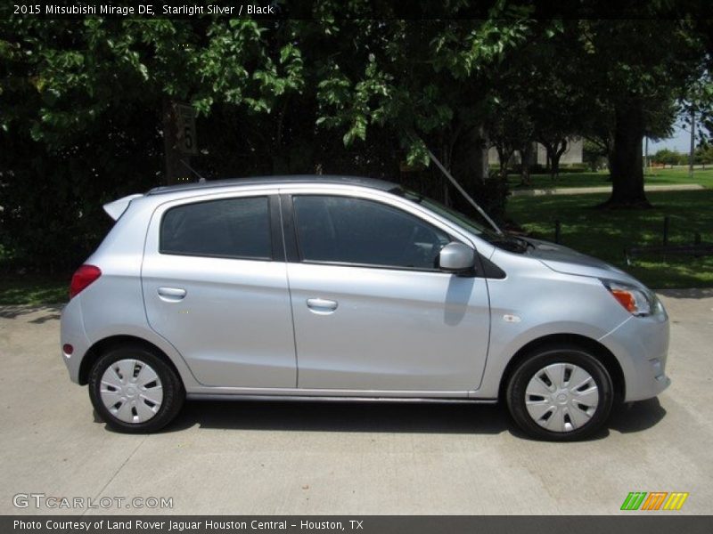 Starlight Silver / Black 2015 Mitsubishi Mirage DE