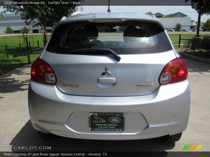 Starlight Silver / Black 2015 Mitsubishi Mirage DE
