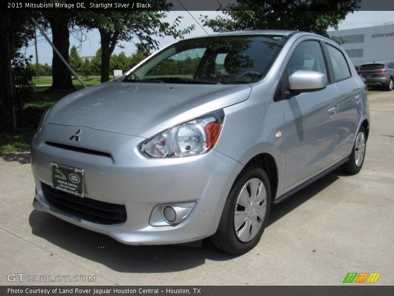 Starlight Silver / Black 2015 Mitsubishi Mirage DE