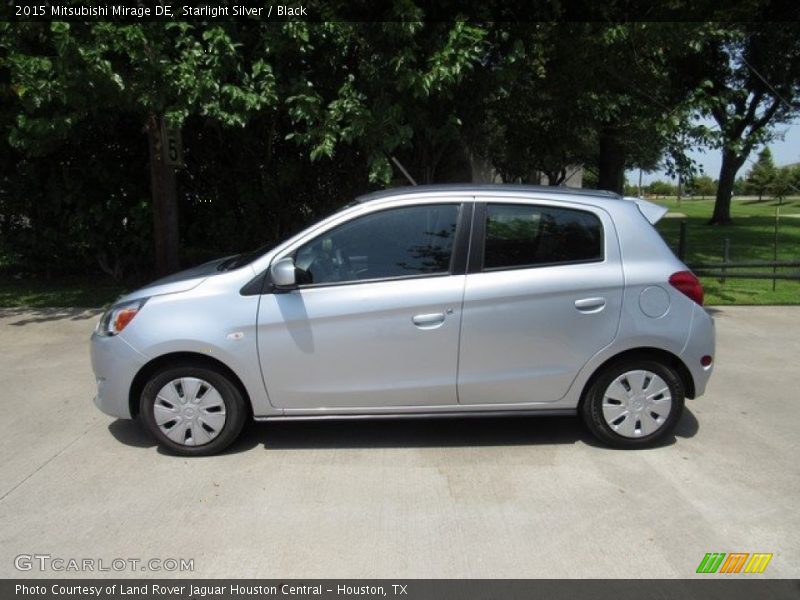 Starlight Silver / Black 2015 Mitsubishi Mirage DE
