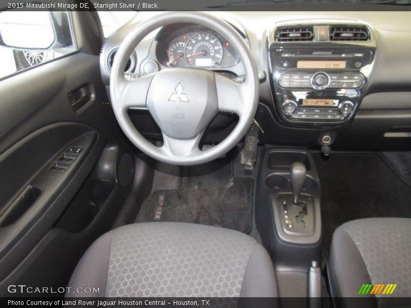 Starlight Silver / Black 2015 Mitsubishi Mirage DE