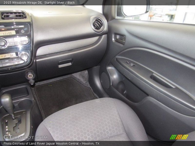 Starlight Silver / Black 2015 Mitsubishi Mirage DE