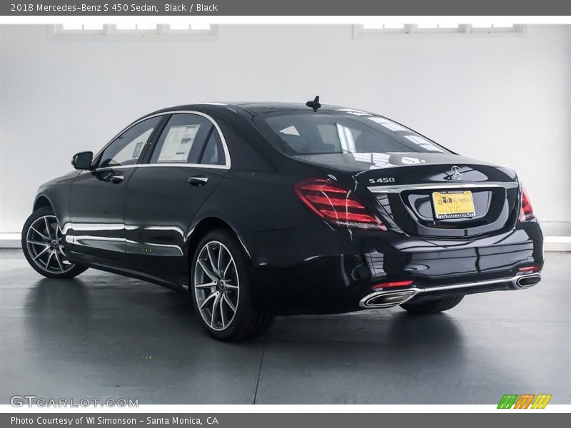 Black / Black 2018 Mercedes-Benz S 450 Sedan