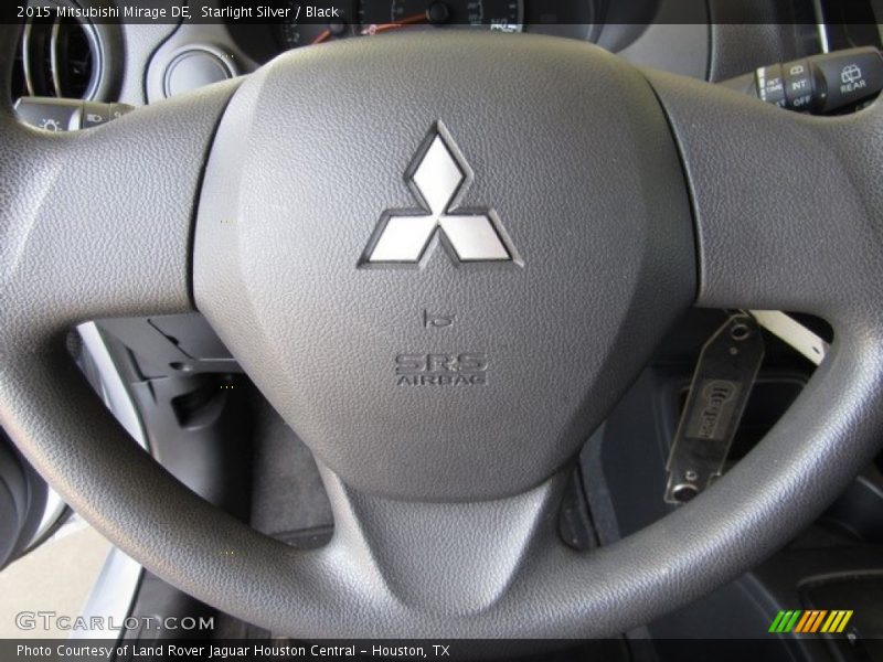 Starlight Silver / Black 2015 Mitsubishi Mirage DE