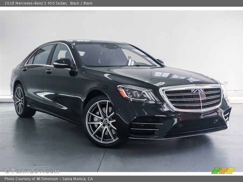 Black / Black 2018 Mercedes-Benz S 450 Sedan
