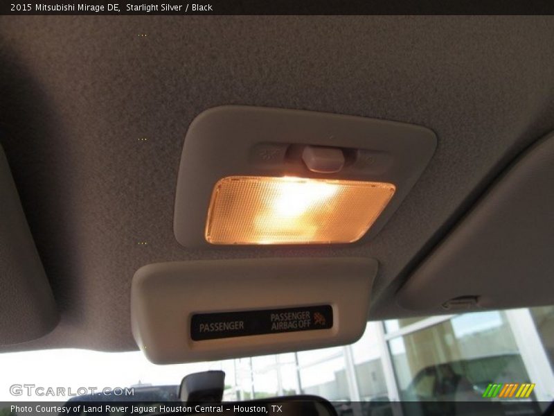 Starlight Silver / Black 2015 Mitsubishi Mirage DE
