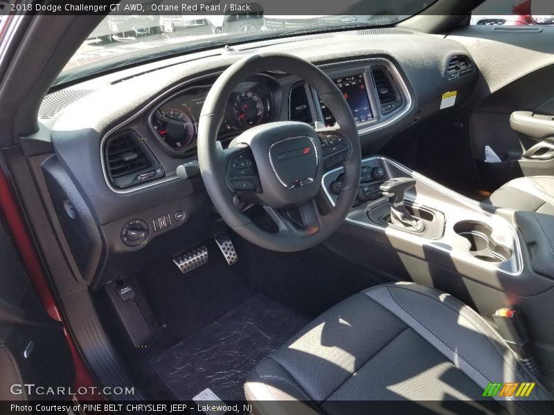 Octane Red Pearl / Black 2018 Dodge Challenger GT AWD