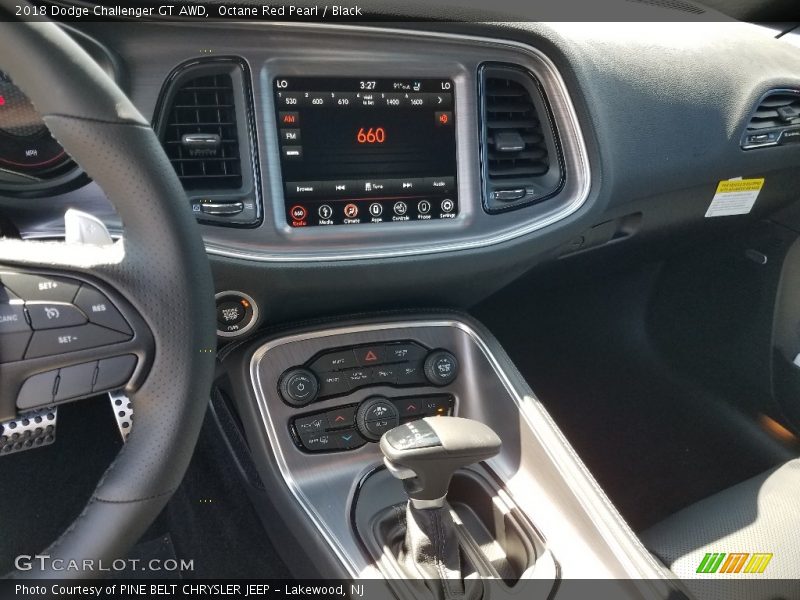 Octane Red Pearl / Black 2018 Dodge Challenger GT AWD
