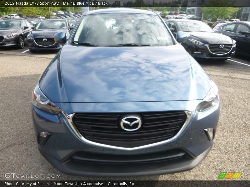 Eternal Blue Mica / Black 2019 Mazda CX-3 Sport AWD