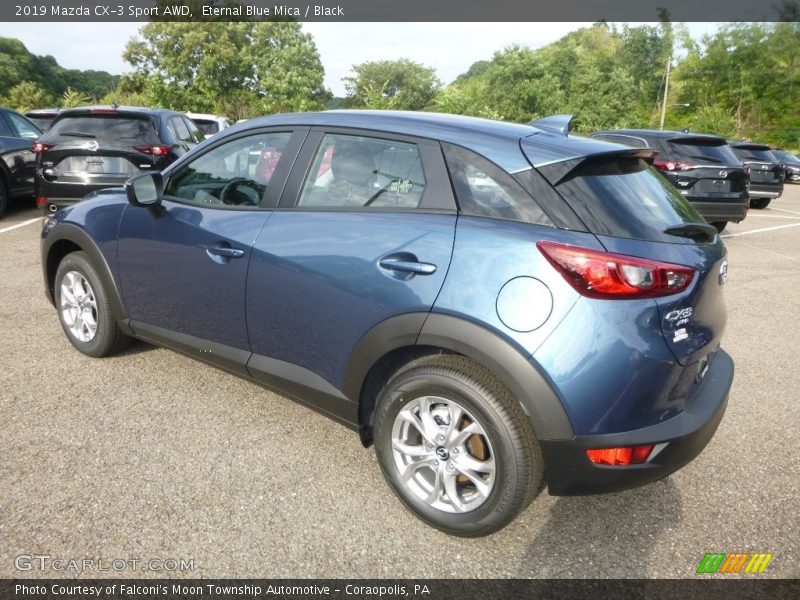 Eternal Blue Mica / Black 2019 Mazda CX-3 Sport AWD