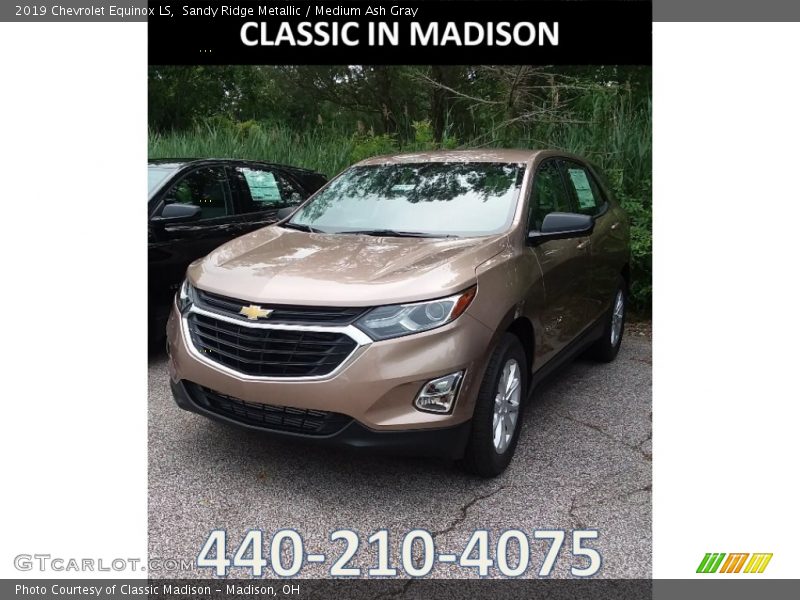 Sandy Ridge Metallic / Medium Ash Gray 2019 Chevrolet Equinox LS