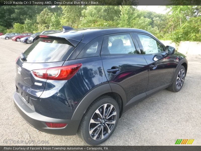 Deep Crystal Blue Mica / Black 2019 Mazda CX-3 Touring AWD