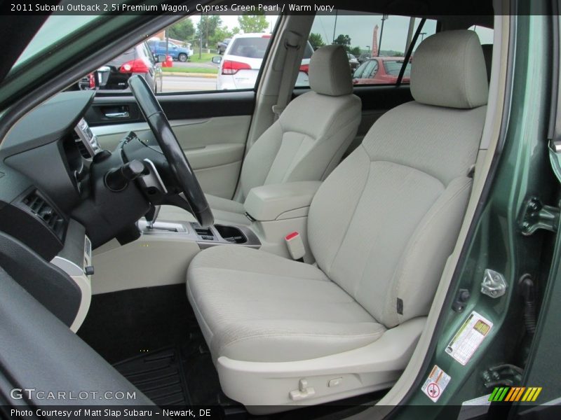 Cypress Green Pearl / Warm Ivory 2011 Subaru Outback 2.5i Premium Wagon