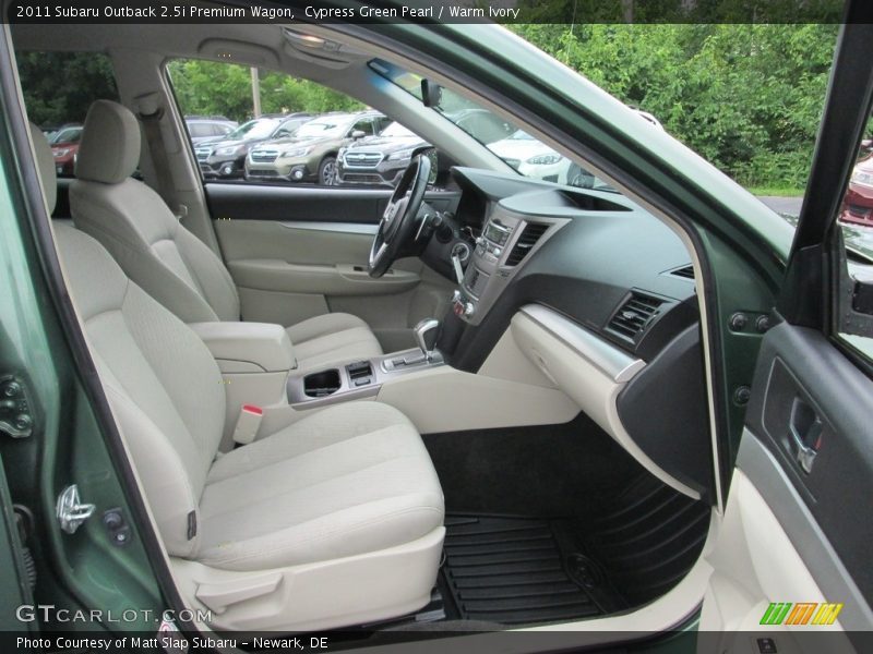 Cypress Green Pearl / Warm Ivory 2011 Subaru Outback 2.5i Premium Wagon