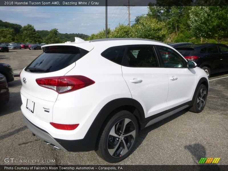 Dazzling White / Gray 2018 Hyundai Tucson Sport AWD