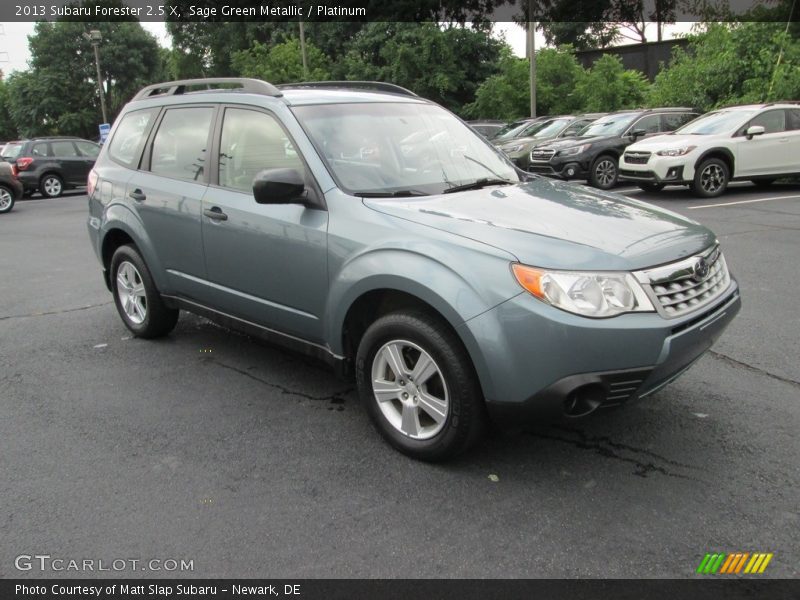 Sage Green Metallic / Platinum 2013 Subaru Forester 2.5 X