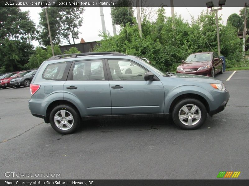 Sage Green Metallic / Platinum 2013 Subaru Forester 2.5 X