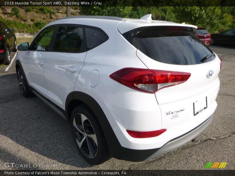 Dazzling White / Gray 2018 Hyundai Tucson Sport AWD