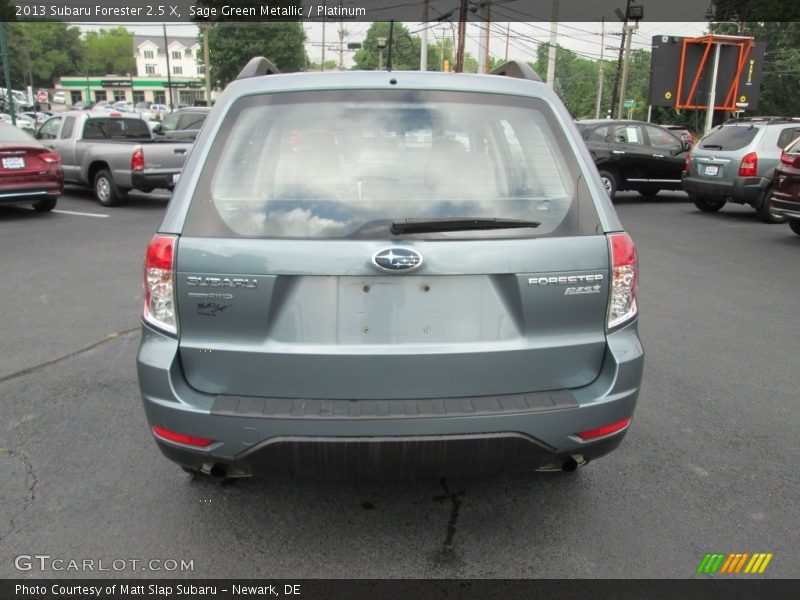 Sage Green Metallic / Platinum 2013 Subaru Forester 2.5 X