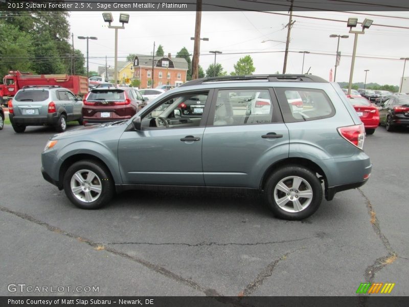 Sage Green Metallic / Platinum 2013 Subaru Forester 2.5 X