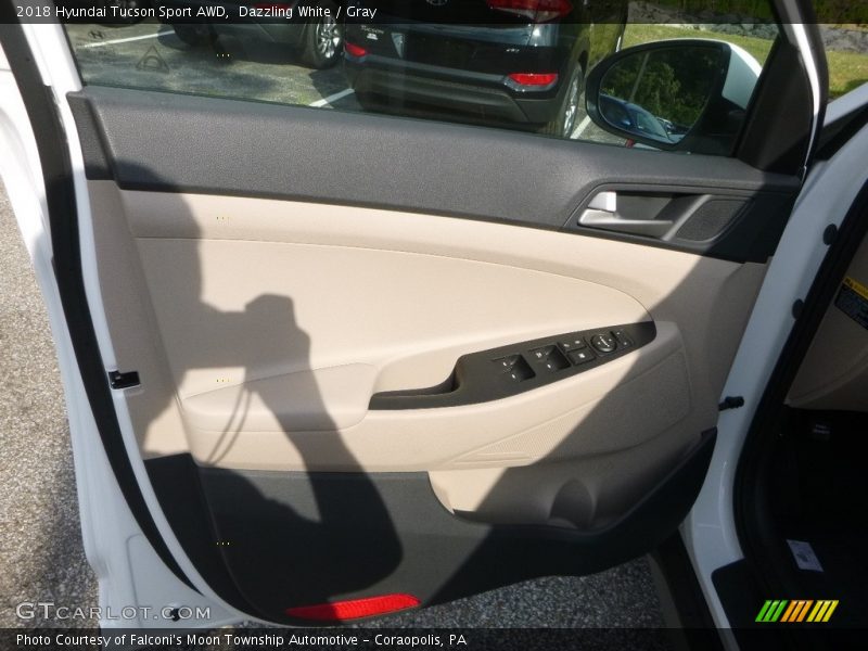 Dazzling White / Gray 2018 Hyundai Tucson Sport AWD