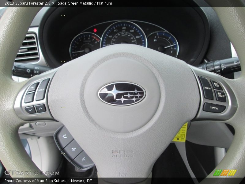 Sage Green Metallic / Platinum 2013 Subaru Forester 2.5 X