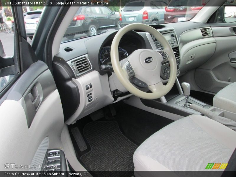 Sage Green Metallic / Platinum 2013 Subaru Forester 2.5 X