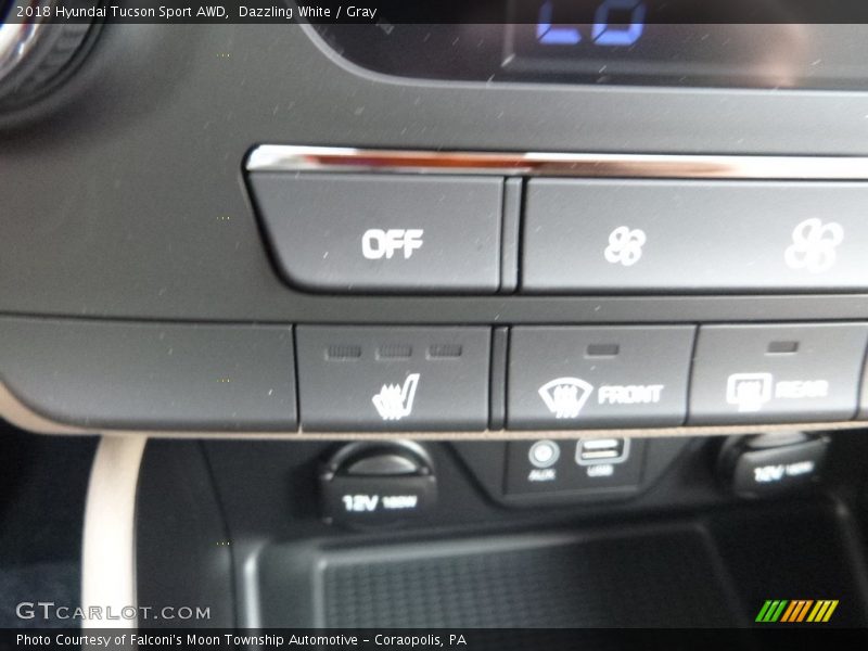 Dazzling White / Gray 2018 Hyundai Tucson Sport AWD