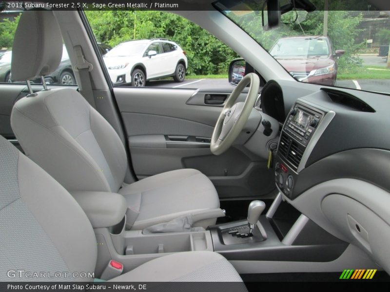 Sage Green Metallic / Platinum 2013 Subaru Forester 2.5 X